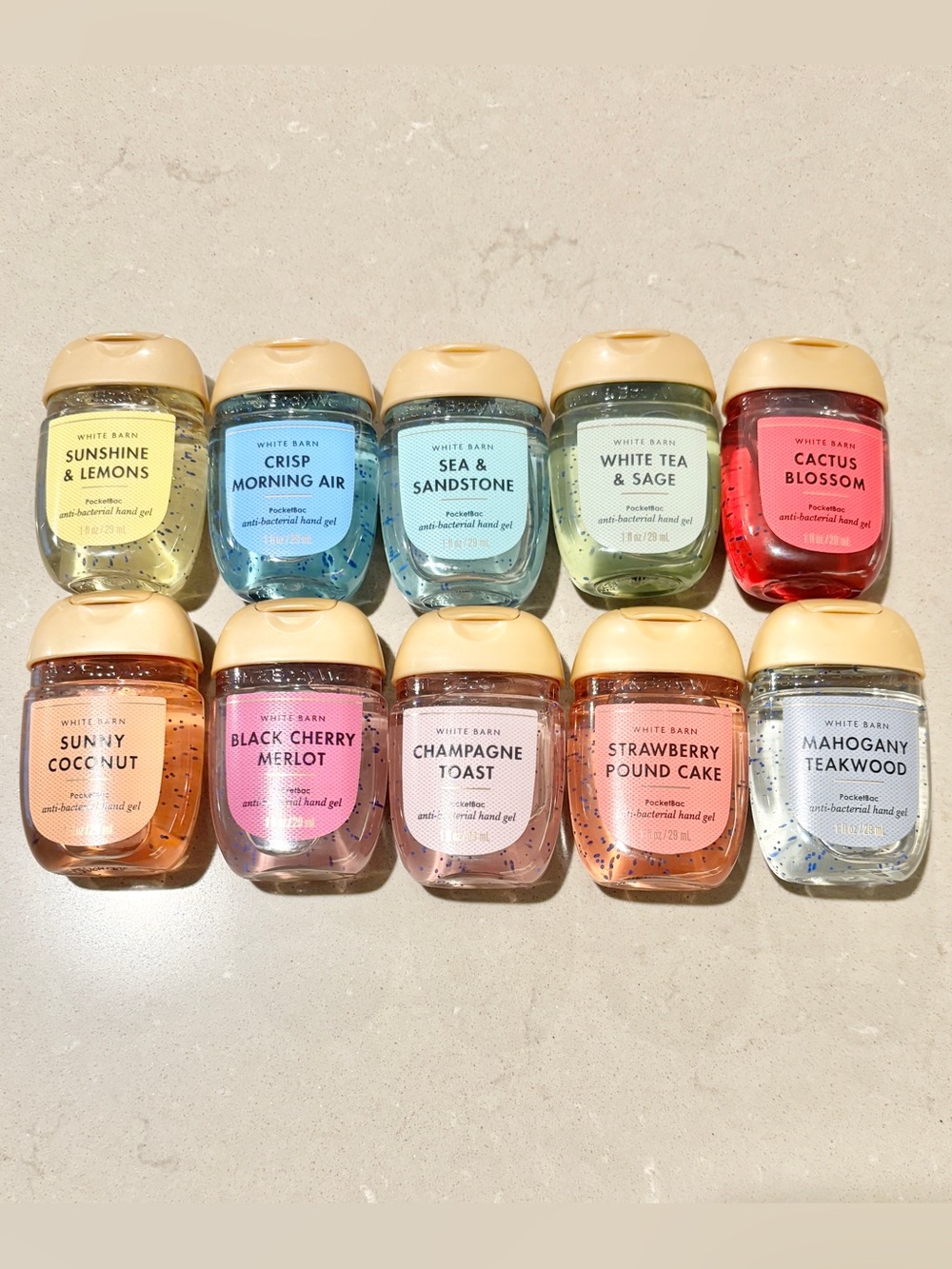 Bath & Body Works Rare PocketBacs 10 Piece Set Champagne Toast Cactus Blossom